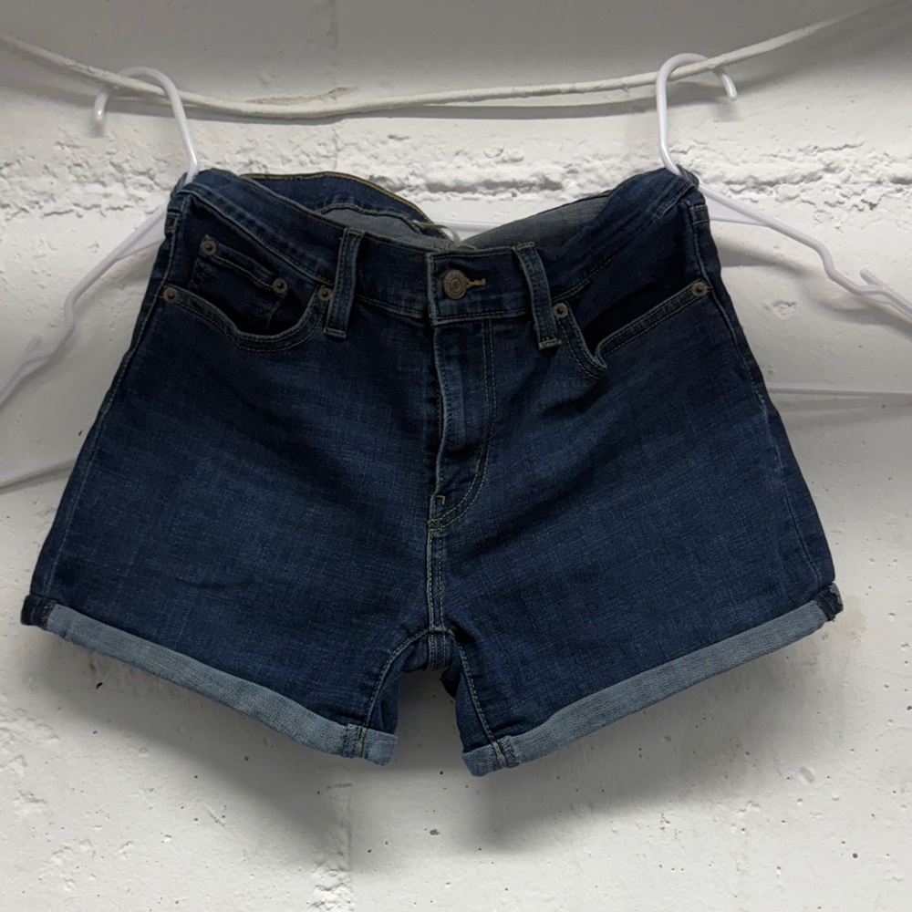 Levi's Dark Blue Jean Shorts